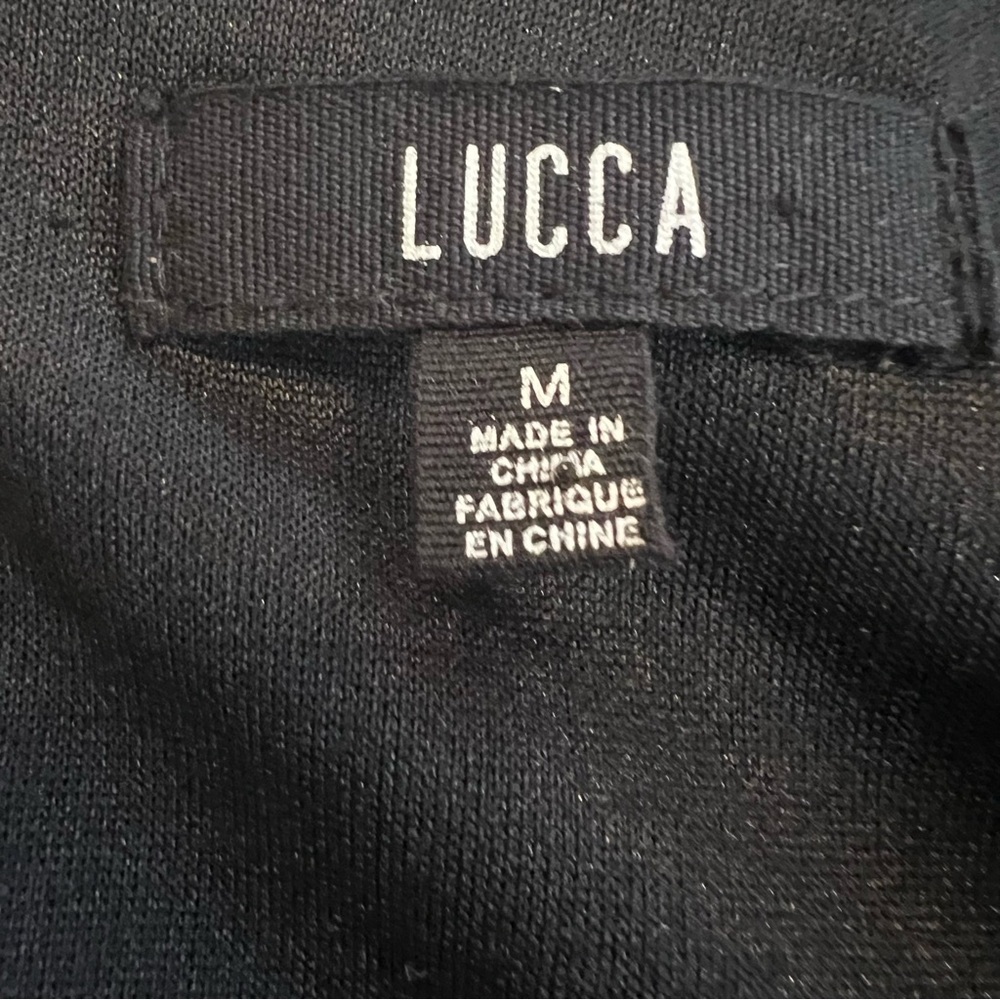 ❤️3/$15 Lucca Women's Pleated Long Sleeve Blouse, M - Picture 5 of 7